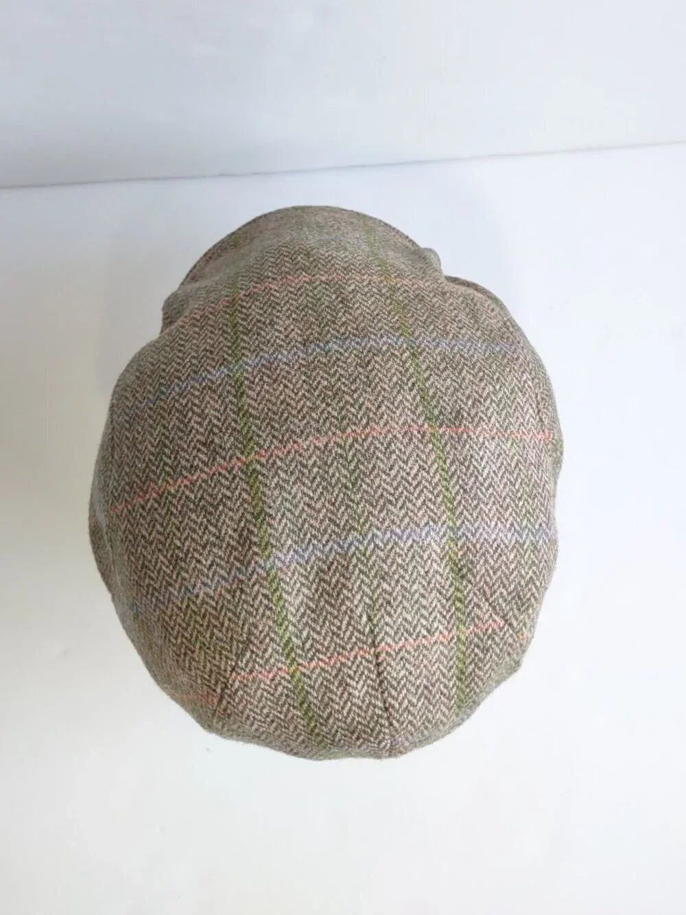 Wigens 100% Merino Wool Ivy Cap Size 57 Medium Herringbone Tweed Ear Flaps